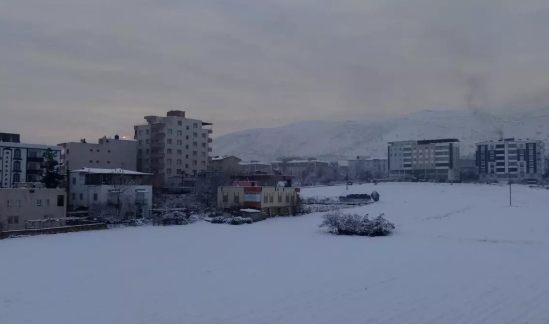 Gercüş'te kar yağışı, çocukların yüzünde neşe ve mutluluk getiriyor. Kışın