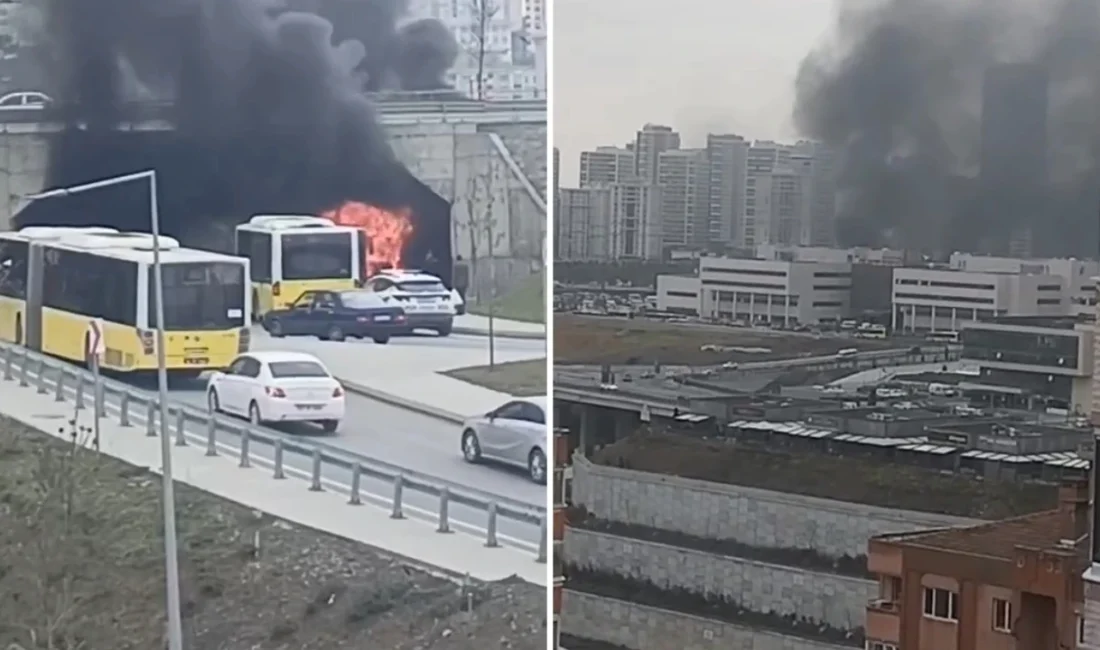 Başakşehir‘de Çam ve Sakura Şehir Hastanesi çıkışındaki alt geçitte bir