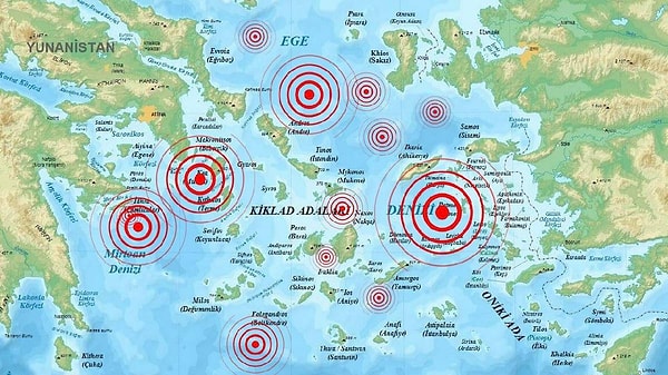 Ege Denizi'nde Deprem Fırtınası: 20 Deprem Meydana Geldi