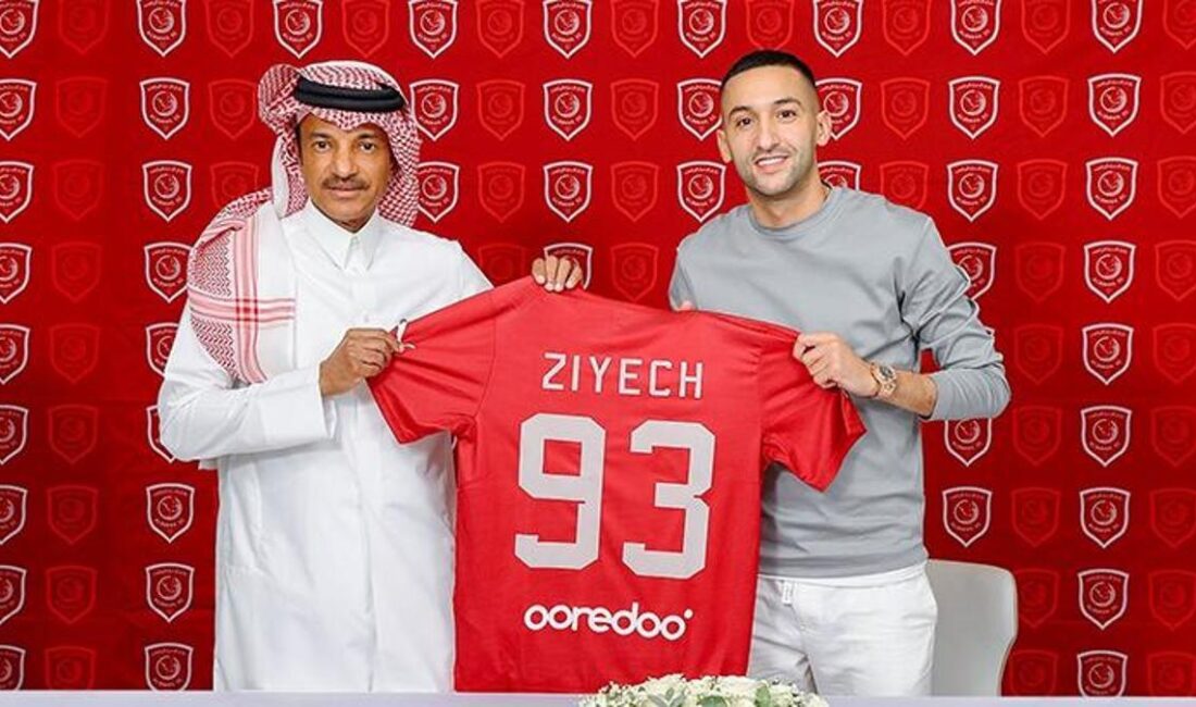 Galatasaray'dan ara transfer döneminde Al Duhail'e transfer olan Hakim Ziyech,