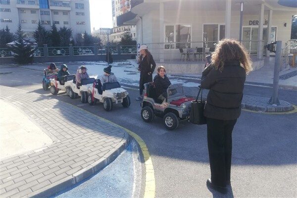 Durali Alıç Mahallesi’nde bulunan Çocuk Trafik Eğitim Parkı, okul dönemi