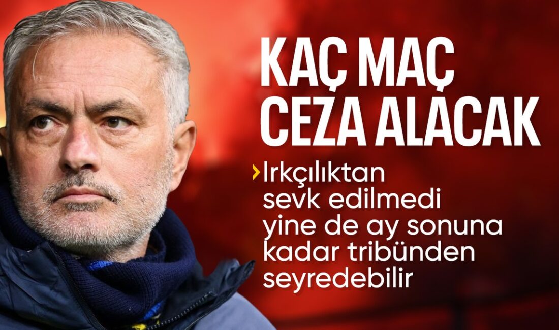 Galatasaray'ın ırkçılık yapmakla suçladığı Fenerbahçe Teknik Direktörü Jose Mourinho'nun disiplin