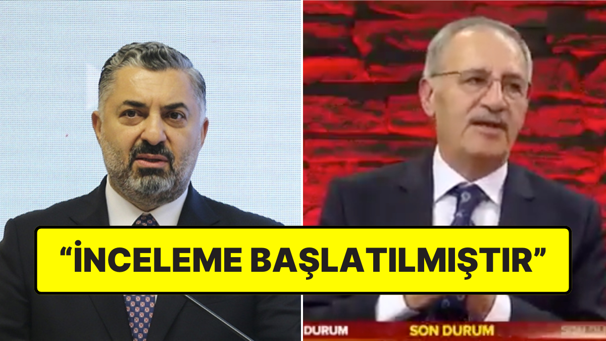 RTÜK Başkanı Ebubekir Şahin, Sözcü TV hakkında yapılacak incelemeyi duyurdu.