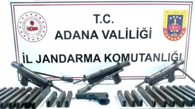 Adana'da düzenlenen operasyonda 4 tabanca ele geçirildi, 2 kişi gözaltına