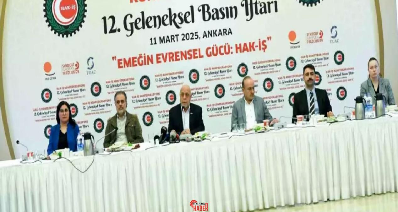 HAK-İŞ Genel Başkanı Arslan, Asgari Ücret Tespit Komitesi'nin yapısına itiraz